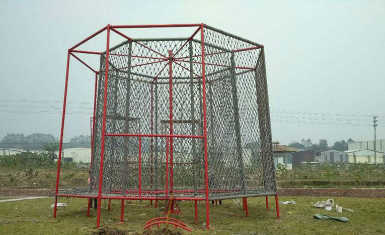 兒童戶外大型攀爬網(wǎng)兒童樂園無動力游樂設(shè)備案例丨云浮市美麗鄉(xiāng)村